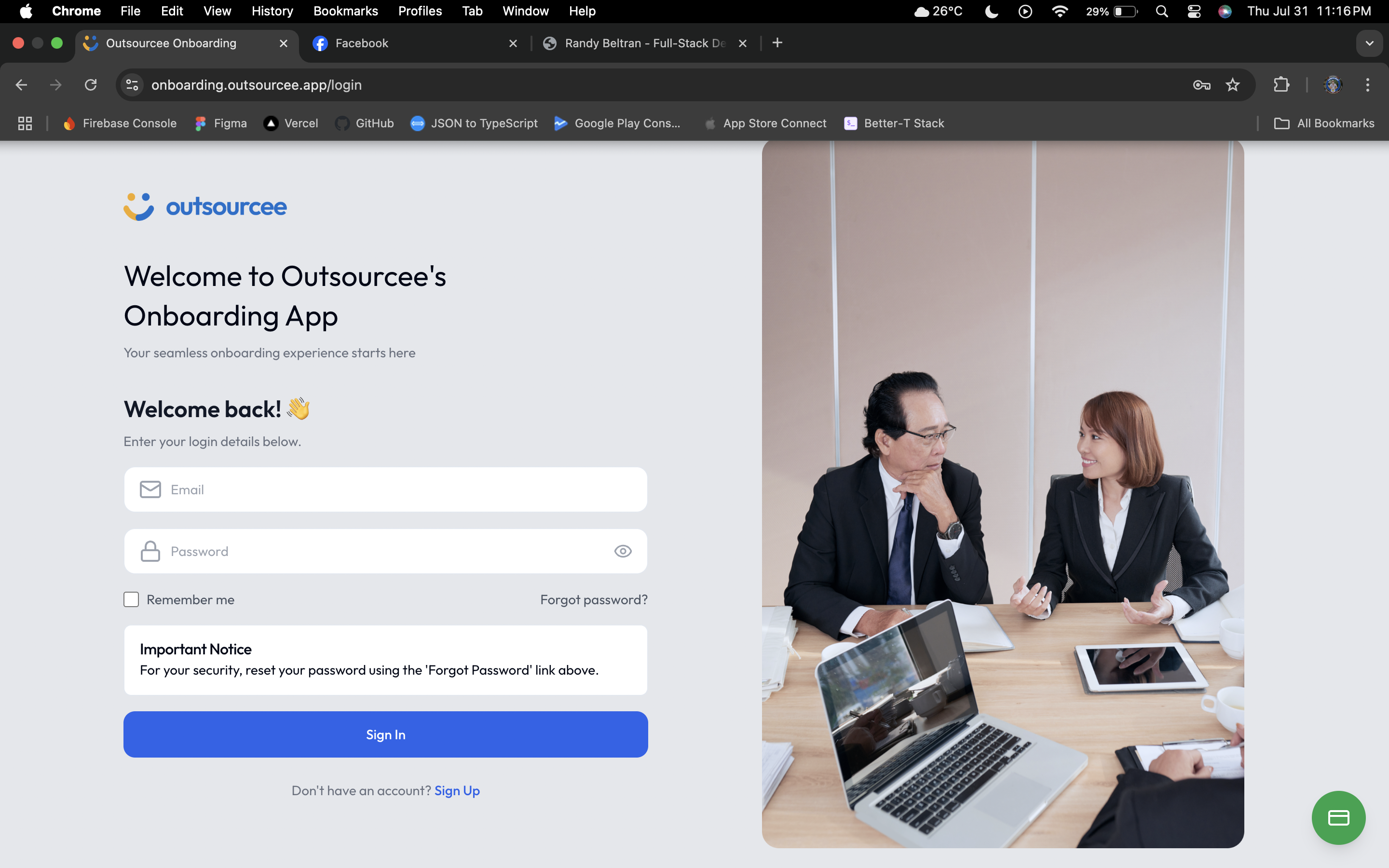 Outsourcee Onboarding